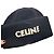 Céline Bestickte Rippstrick-Wollmütze Schwarz