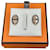 Hermès Mini Maillon Chandelier Earrings Black Rose Gold  - view 1