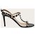 Valentino Schwarze Rockstud Metallic-Sandalen mit Absatz - Ansicht 2