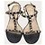 Valentino Schwarze Rockstud Metallic-Sandalen mit Absatz - Ansicht 6