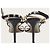 Valentino Schwarze Rockstud Metallic-Sandalen mit Absatz - Ansicht 7
