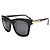Balmain Gafas de sol negras con borde dorado Negro