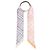 Burberry Sciarpa skinny in seta a quadri da donna Multicolore