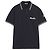 Moncler Besticktes Baumwoll-Poloshirt Navy Schwarz