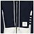 Thom Browne Moletom com capuz e zíper com listras diagonais contrastantes para mulher Azul - vista 8