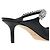 Jimmy Choo Mule con cinturino in cristallo da donna Nero - vista 10