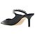 Jimmy Choo Mule con cinturino in cristallo da donna Nero - vista 3