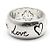 Gucci Anello Blind for Love in argento sterling - vista 4