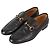Gucci Mocassino in pelle con morsetto nero