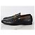 Gucci Mocassino in pelle con morsetto nero - vista 3