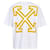 Off White Arrow Kurzarm-T-Shirt Weiß