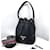 Prada Bolso Bucket Vitello Daino Crossbody Negro
