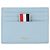 Thom Browne Pebble Grain Leather Card Holder Blue - view 3