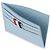 Thom Browne Pebble Grain Leather Card Holder Blue - view 8