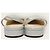Chanel Décolleté slingback bicolore argento con tacco basso piatto - vista 6