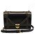 Bolso de hombro Diorama en piel de cordero negra Negro
