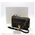 Bolso de hombro Diorama en piel de cordero negra Negro - vista 2