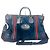 Gucci Borsa da viaggio in pelle scamosciata con icona teschio Multicolore