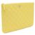 Chanel Clutch Yellow Caviar Gold CC Logo Giallo - vista 2