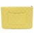 Chanel Clutch Yellow Caviar Gold CC Logo Giallo - vista 3