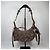 Balenciaga Borsa a tracolla BB Monogram Le Cagole in jacquard Argento - vista 3