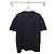 Louis Vuitton Schwarzes T-Shirt aus Piqué-Baumwolle mit Monogramm-Tasche