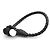 Bracciale intrecciato nero Bottega Veneta
