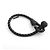 Bracciale intrecciato nero Bottega Veneta - vista 2