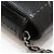 Chanel Borsa a tracolla Baguette in vernice nera con camelia e barretta di cioccolato, tono argento Nero - vista 11