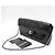 Chanel Borsa a tracolla Baguette in vernice nera con camelia e barretta di cioccolato, tono argento Nero - vista 2