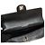 Chanel Borsa a tracolla Baguette in vernice nera con camelia e barretta di cioccolato, tono argento Nero - vista 7