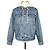 Céline Jeansjacke mit Kapuze XS Blau