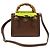 Gucci Mini borsa a tracolla GG Marmont Bamboo Diana Marrone