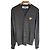 Comme Des Garcons Charcoal Gold Patch Herren-Cardigan Braun