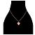Chanel Collana con cuore in zircone cubico rosa - vista 5