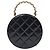 Chanel Borsa Tote Black Patent Round Big CC con manico superiore Nero - vista 3