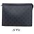 Louis Vuitton Pochette Voyage MM Monogram Eclipse Clutch Marrone