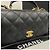 Gucci Mini Caviar Flap Top Handle Nero - vista 3