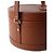 Céline Borsa a tracolla Triomphe in pelle di vitello naturale Tambour Medium Rosso - vista 5