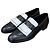 Hermès Mocasín Royal Bicolor Negro Blanco Plata Multicolor
