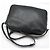 Gucci Borsa a tracolla messenger in pelle nera con stampa logo Nero - vista 4