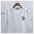 Hermès Weißes Kurzarm-T-Shirt mit Lammleder-Patch  - Ansicht 3