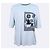 Hermès Belkirobe Patch Crewneck Baumwoll-T-Shirt Blau - Ansicht 8