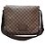 Louis Vuitton Borsa a tracolla Brooklyn MM in Damier Ebène Marrone