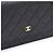 Chanel Bolsa de ombro e Crossbody WOC em Caviar com Corrente Dourada Preto - vista 5