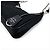Prada Borsa Hobo Multi Tessuto in Nylon Crossbody Nero - vista 9