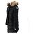 Abrigo acolchado largo para mujer Moncler Fragon