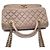 Chanel Vintage Castle Lock Handtasche mit Kette und Tragegriff Braun - Ansicht 6