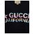 Gucci Kurzes T-Shirt aus schwarzem Baumwolljersey mit Pailletten-Logo - Ansicht 3