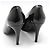 Roger Vivier Décolleté in vernice nera con fibbia metallica argentata Trumpet Nero - vista 5